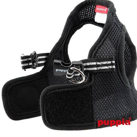 Puppia Smart Soft Harness model B Black ( SMALL ) hondentuig > honden harnas > model B Small