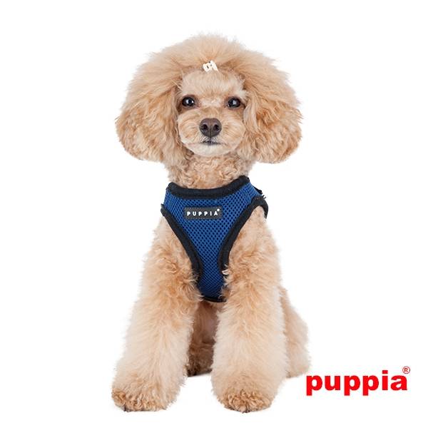 Puppia Smart Soft Harness model B Royal Blue hondentuig > honden harnas > model B Small