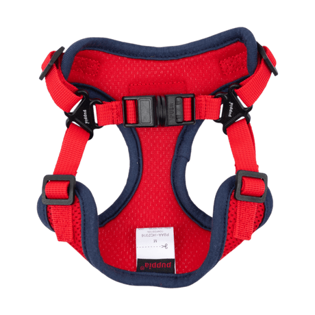 Puppia Soft Ez-Buckle Harness C - Red hondentuig > honden harnas > model C Small