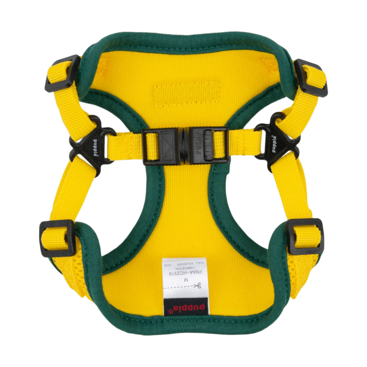 Puppia Soft Ez-Buckle Harness C - Yellow hondentuig > honden harnas > model C Small