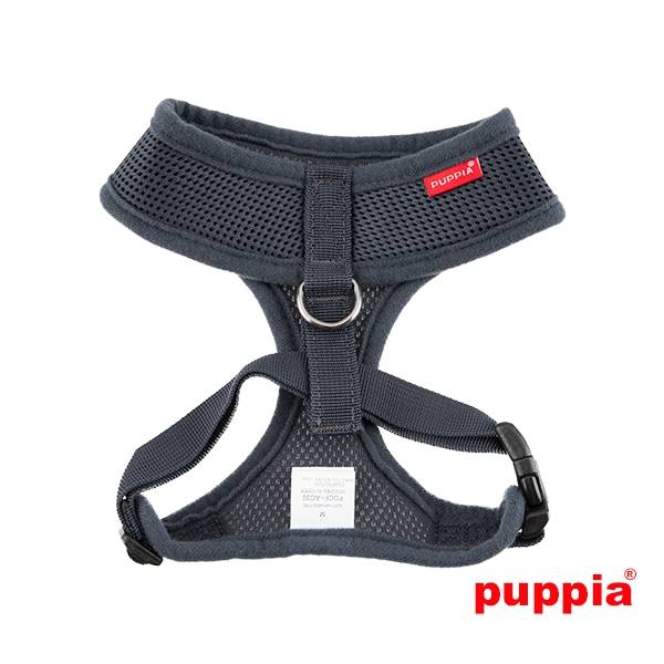 Puppia Soft Harness model A grey - Premium hondentuig > honden harnas from Puppia - Just €18.99! Shop now at Frenkiezdogshop