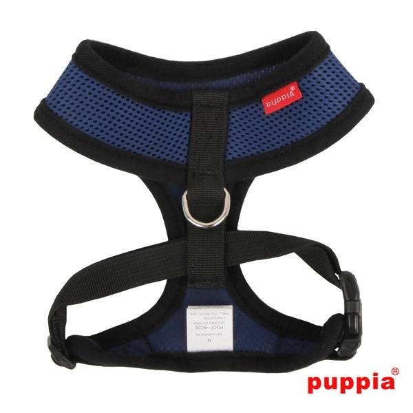 Puppia Soft Harness model A royalblue - Premium hondentuig > honden harnas from Puppia - Just €18.99! Shop now at Frenkiezdogshop