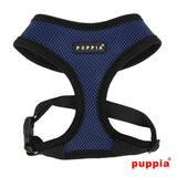 Puppia Soft Harness model A royalblue - Premium hondentuig > honden harnas from Puppia - Just €18.99! Shop now at Frenkiezdogshop