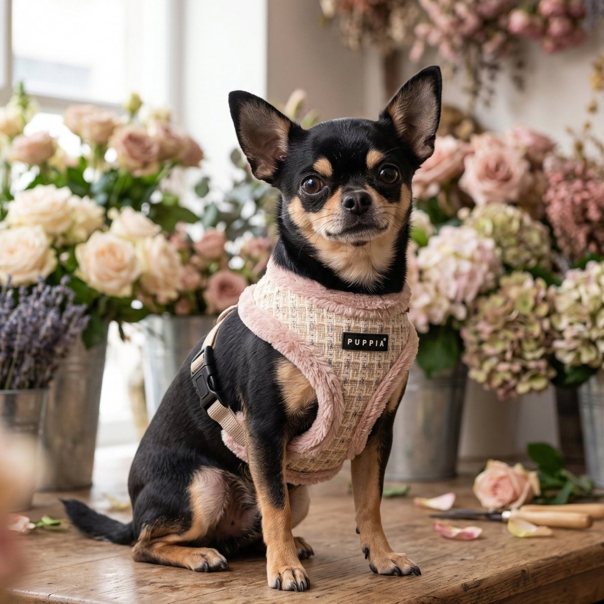 Puppia Stellar Harness Model A - Beige hondentuig > honden harnas > model A Small