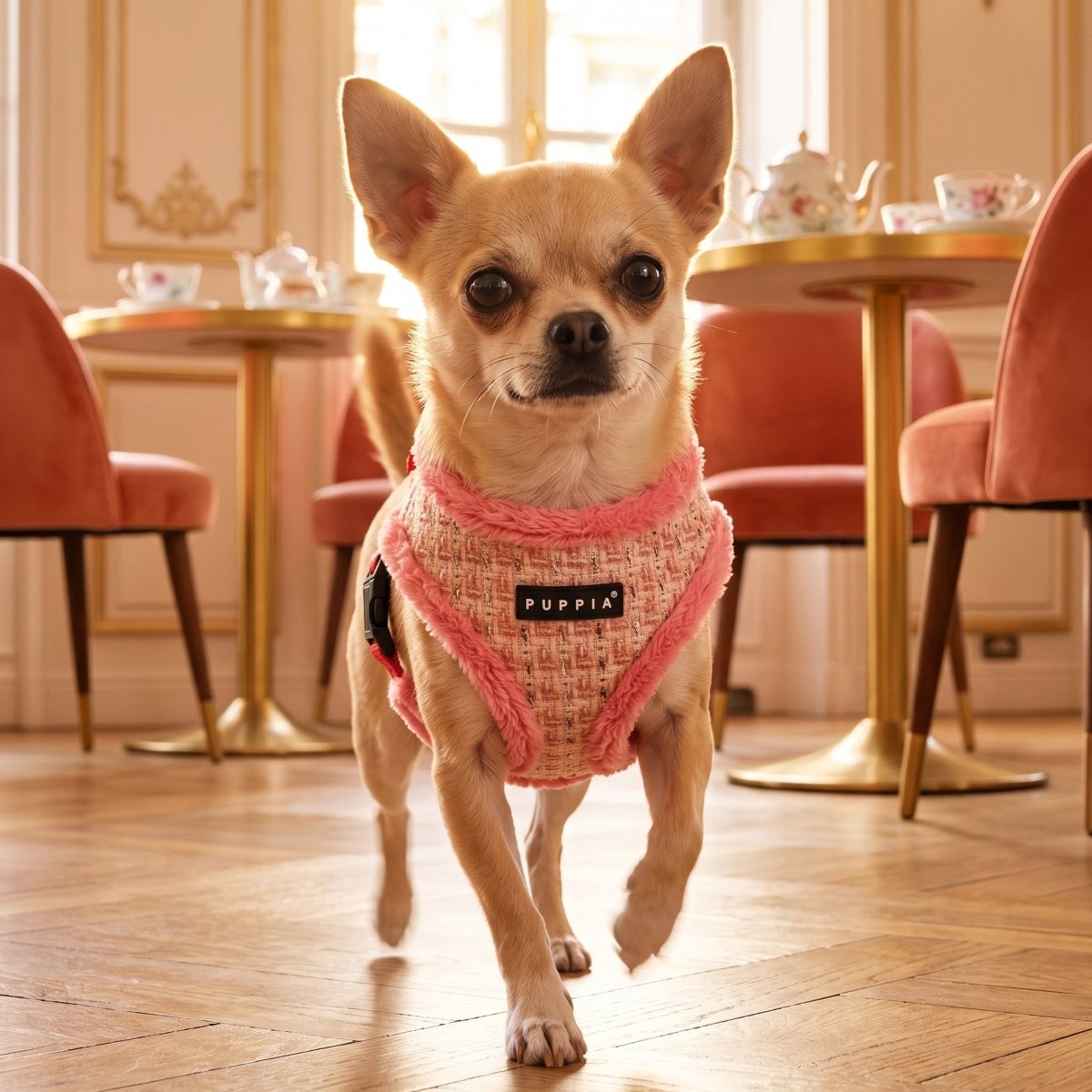Puppia Stellar Harness Model A - Pink hondentuig > honden harnas > model A Small