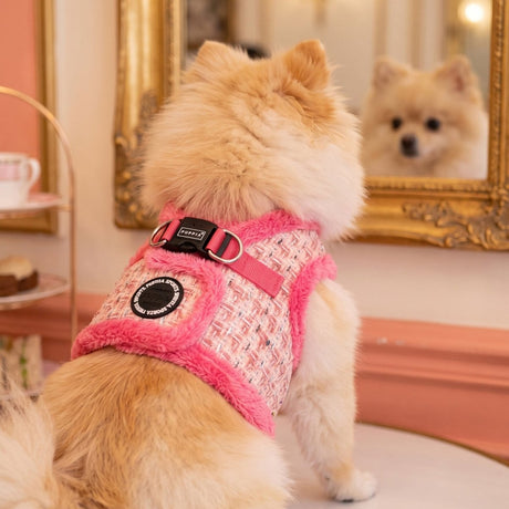 Puppia Stellar Vest Harness Model B - Pink hondentuig > honden harnas > model B Small