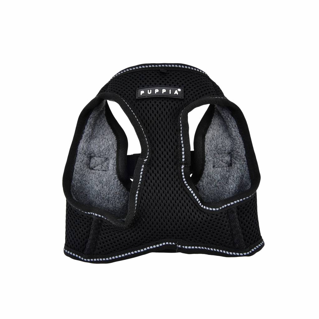 Puppia Thermal Soft Harness model B Black - Premium hondentuig > honden harnas from Puppia - Just €37.99! Shop now at Frenkiezdogshop