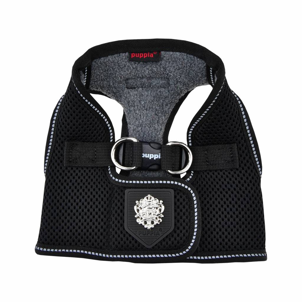 Puppia Thermal Soft Harness model B Black - Premium hondentuig > honden harnas from Puppia - Just €37.99! Shop now at Frenkiezdogshop