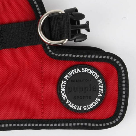 Puppia Trek Vest Harness model B Red hondentuig > honden harnas > model B Small