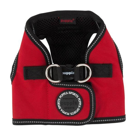 Puppia Trek Vest Harness model B Red - Premium hondentuig > honden harnas from Puppia - Just €33.99! Shop now at Frenkiezdogshop