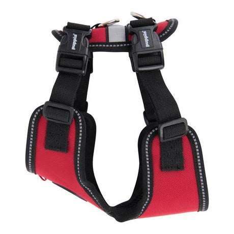 Puppia Trek Harness model F Red hondentuig > honden harnas > overige modellen Medium
