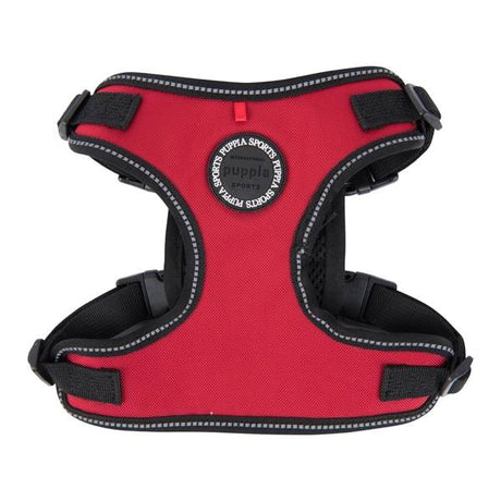 Puppia Trek Harness model F Red - Premium hondentuig > honden harnas from Puppia - Just €36.99! Shop now at Frenkiezdogshop