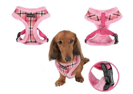 Puppia Uptown  Harness model A Pink - Premium hondentuig > honden harnas from Puppia - Just €24.99! Shop now at Frenkiezdogshop