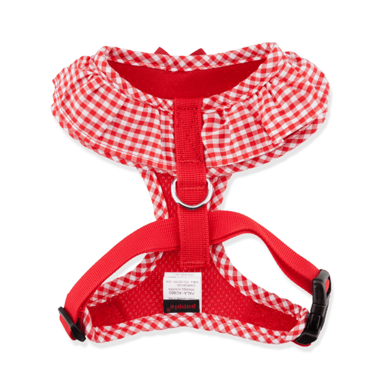 Puppia Vivien Hondentuig Model A Red – Lichtgewicht Harnasje voor Kleine Honden hondentuig > honden harnas > model A X - Small