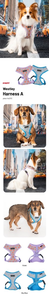 Puppia Westley Hondentuig Model A Violet hondentuig > honden harnas > model A Small