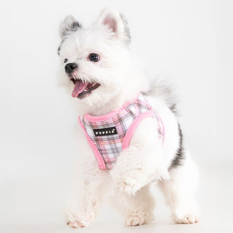 Puppia Windsor Vest Harness Model B Pink hondentuig > honden harnas > model B Small