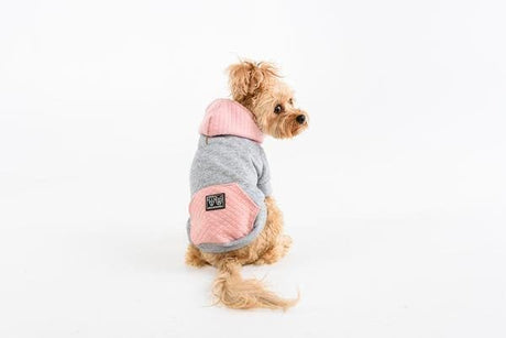 Big and Little Dogs hoody jumper Quilted Blush ( X small ) Hondenkleding > Hondentrui X - Small