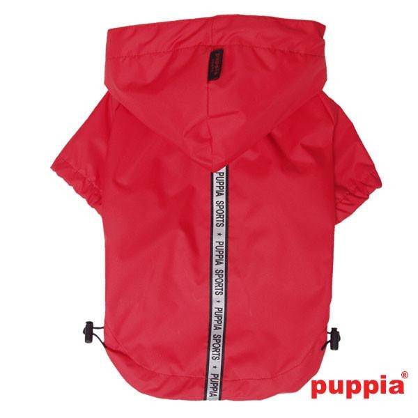 Puppia Base Jumper Regenjas Red - Premium Hondenkleding > hondenjas from Puppia - Just €41.99! Shop now at Frenkiezdogshop