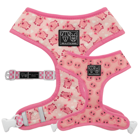 Big and Little Dogs Reversible Harness Gettin' Piggy With It - Premium hondentuig > honden harnas from Big and Little Dogs - Just €27.99! Shop now at Frenkiezdogshop