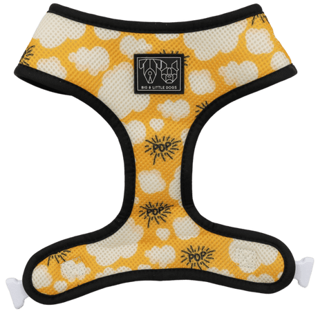 Big and Little Dogs Reversible Harness Lights, Camera, Action ( XS & M ) hondentuig > honden harnas > model A X - Small