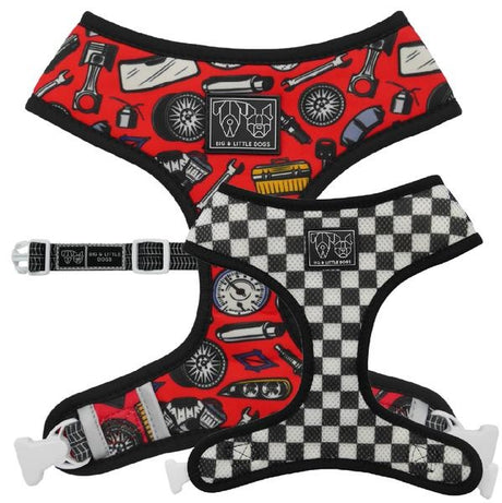 Big and Little Dogs Reversible Harness Need For Speed ( XS  ) - Premium hondentuig > honden harnas from Big and Little Dogs - Just €27.99! Shop now at Frenkiezdogshop