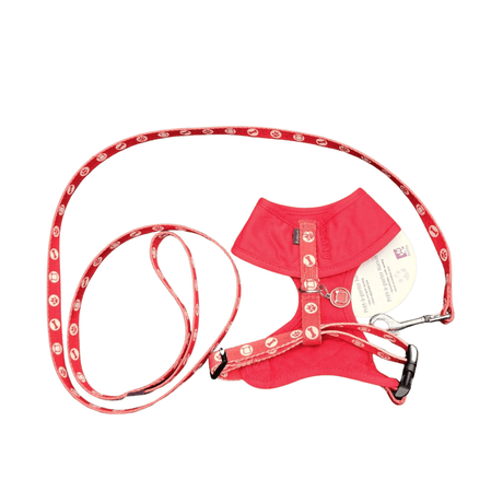 Bobby bones harness soft en lijn set Red Small & Large Tweedekans hondentuig > honden harnas > model A X - Small