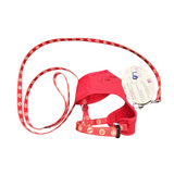 Bobby bones harness soft and leash set Red Small &amp; Large Second chance