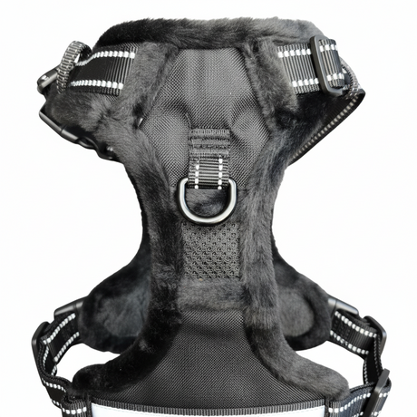 Frenkiez Teddy reflective Y tuig no pull dogharness Black