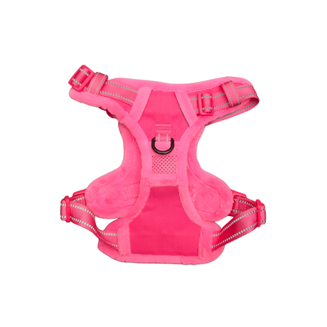 Frenkiez Teddy reflective Y tuig no pull dogharness Hot Pink