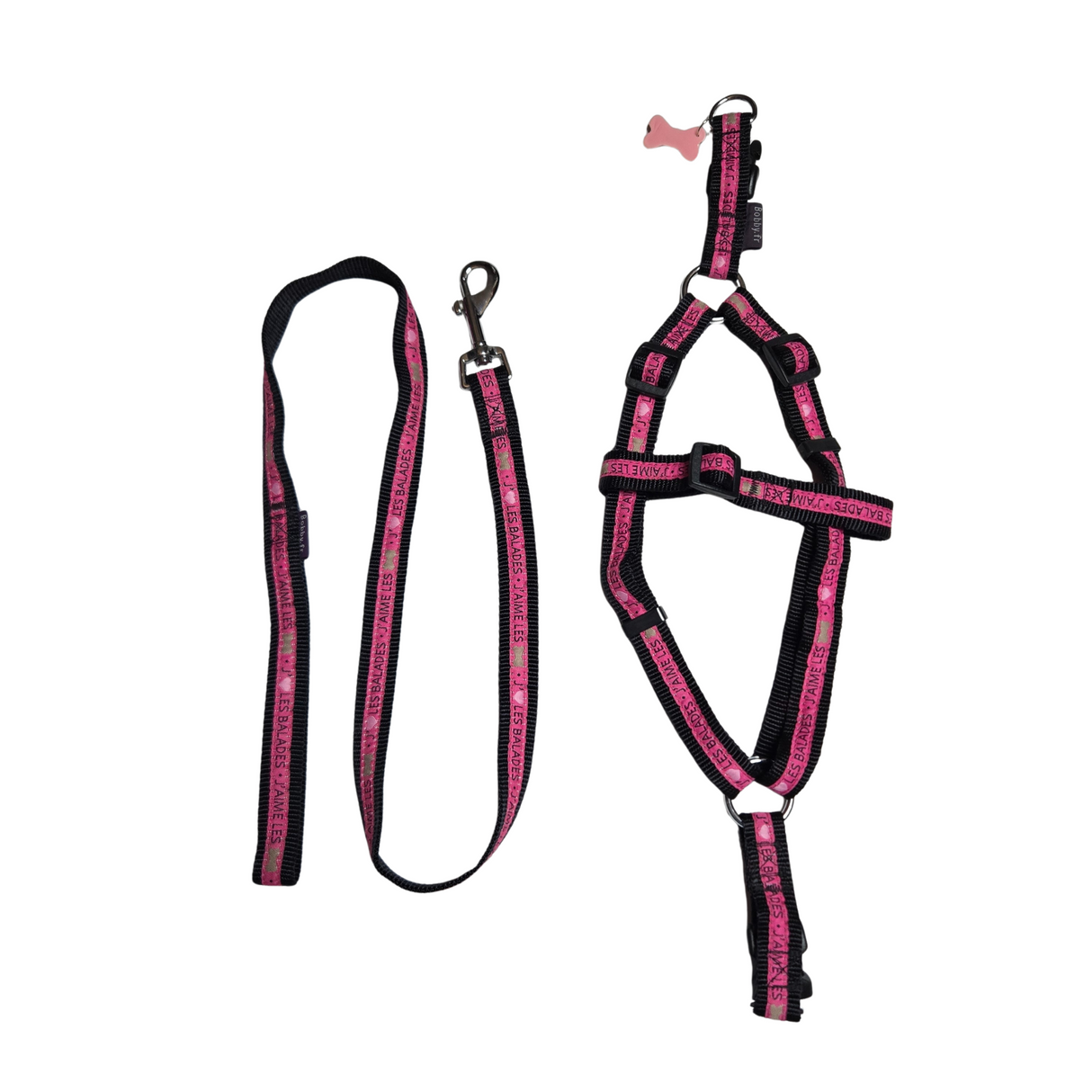 Bobby Yaimeles harness + belt pink second chance