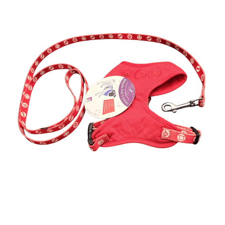 Bobby bones harness soft en lijn set Red Small & Large Tweedekans hondentuig > honden harnas > model A X - Small