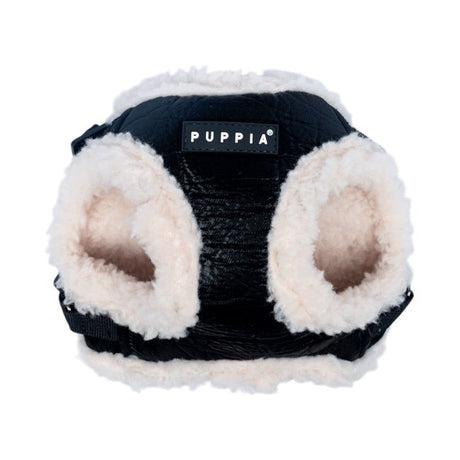 Puppia Winterstride Vest Harness NB Black hondentuig > honden harnas > model B Small