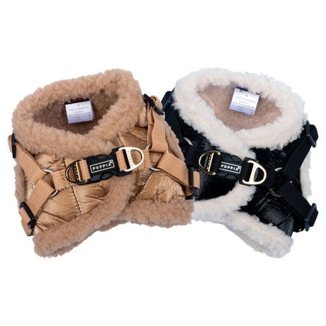 Puppia Winterstride Vest Harness NB Black hondentuig > honden harnas > model B Small