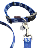 Bobby Bones collar and leash Blue second chance