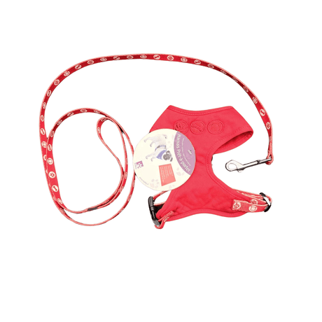 Bobby bones harness soft en lijn set Red Small & Large Tweedekans hondentuig > honden harnas > model A X - Small