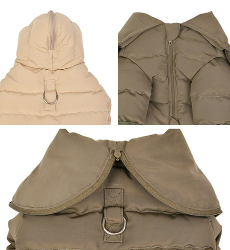 Puppia Sailor Collar Harness Jumper Khaki Hondenkleding > hondenjas Small