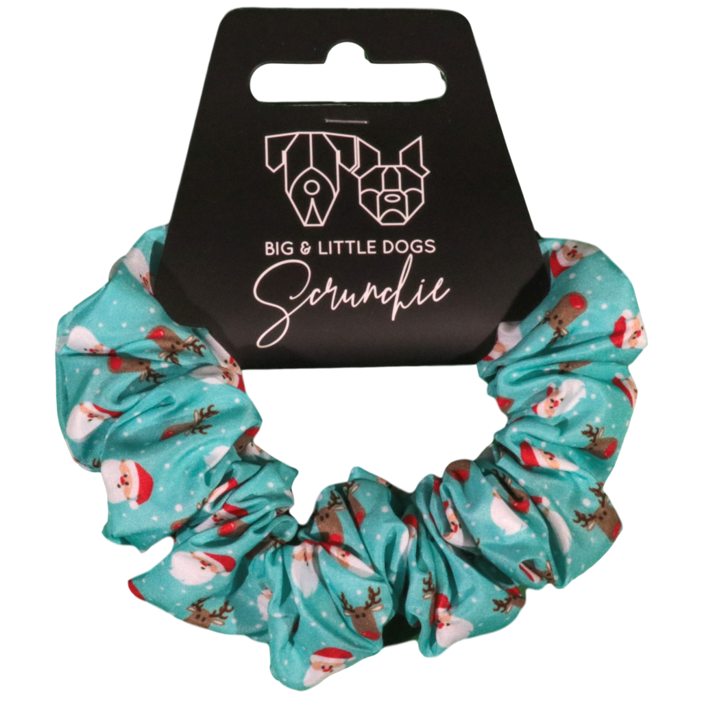 Big and Little Dogs Santa's Reindeers scrunchie - Premium Haarelastiek > haarasseccoire from Big and Little Dogs - Just €9.99! Shop now at Frenkiezdogshop