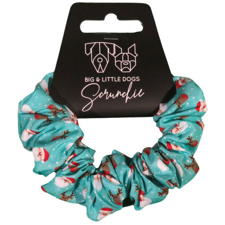 Big and Little Dogs Santa's Reindeers scrunchie - Premium Haarelastiek > haarasseccoire from Big and Little Dogs - Just €9.99! Shop now at Frenkiezdogshop