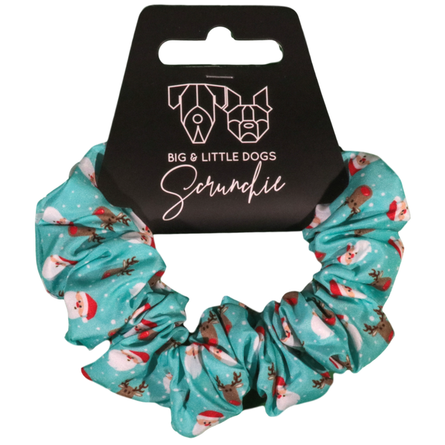 Big and Little Dogs Santa's Reindeers scrunchie - Premium Haarelastiek > haarasseccoire from Big and Little Dogs - Just €9.99! Shop now at Frenkiezdogshop