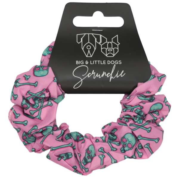 Big and Little Dogs Skull and Bones scrunchie - Premium Haarelastiek > haarasseccoire from Big and Little Dogs - Just €9.99! Shop now at Frenkiezdogshop