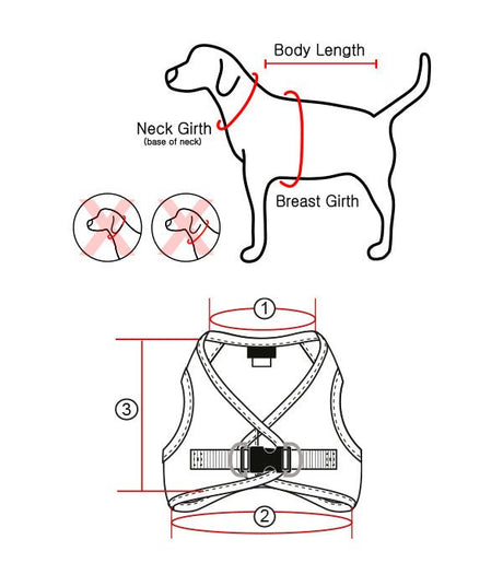 Pinkaholic Calla Vest Harness Ivory hondentuig > honden harnas > model B Small
