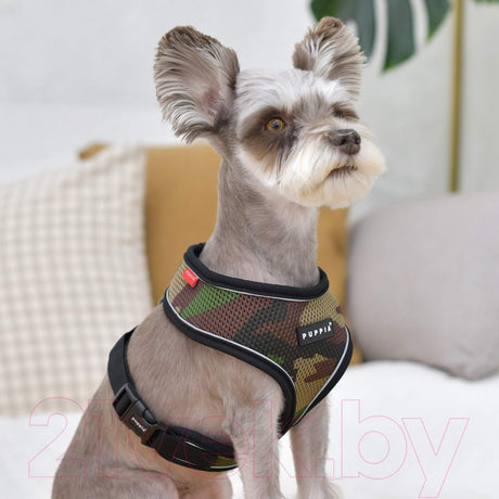 Puppia Soft Harness PRO model A Camo hondentuig > honden harnas > model A Small
