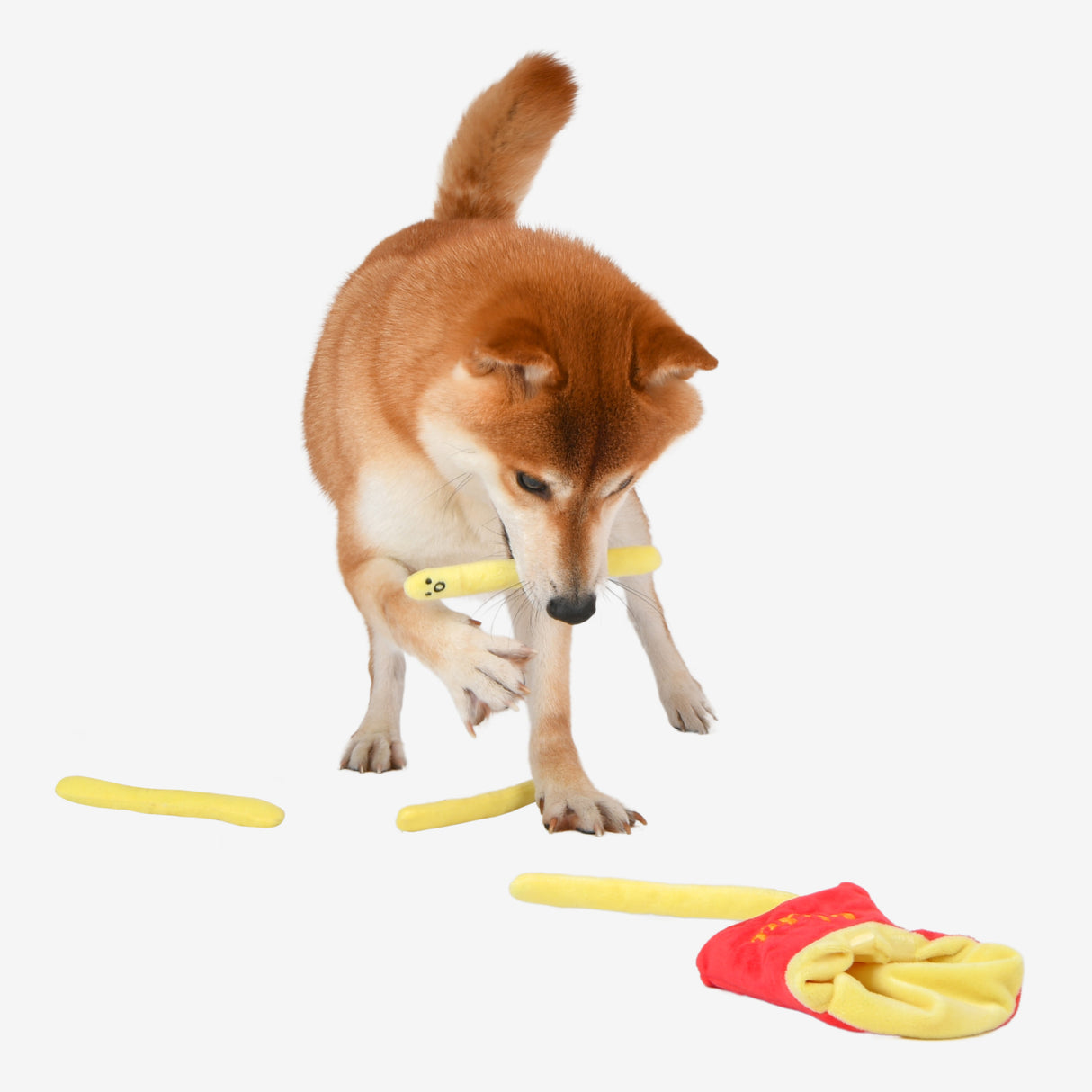 Olchi Fivedogs Fried Patato Plush & Squeaky Dog Toy - Premium Hondenspeeltje > Hondenspeelgoed from Olchi - Just €17.99! Shop now at Frenkiezdogshop