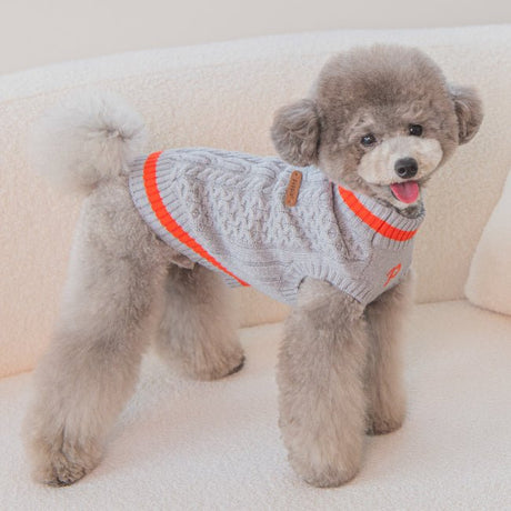 Puppia Winter Sweater Fannar Melange Grey Hondenkleding > Hondentrui Small