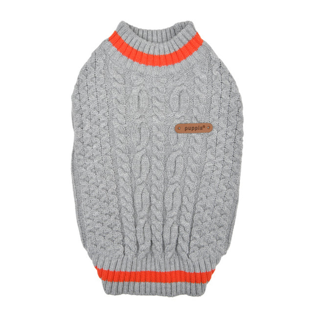 Puppia Winter Sweater Fannar Melange Grey - Premium Hondenkleding > Hondentrui from Puppia - Just €39.99! Shop now at Frenkiezdogshop