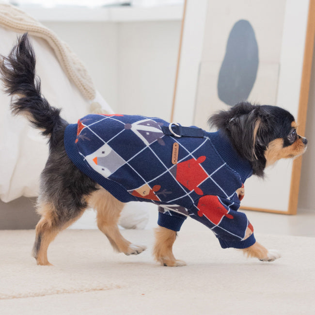 Puppia Alba Jacket Harness Navy - Premium hondentuig > honden harnas from Puppia - Just €42.99! Shop now at Frenkiezdogshop