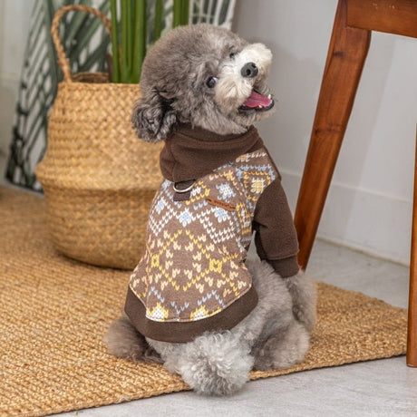 Puppia Skadi Hoody Jacket Harness Brown Hondenkleding > Hondentrui Small
