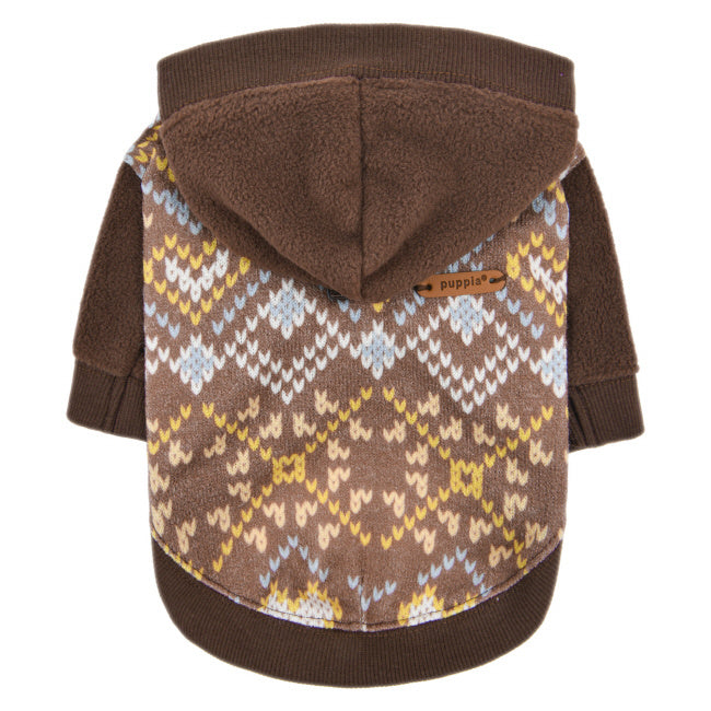 Puppia Skadi Hoody Jacket Harness Brown - Premium Hondenkleding > Hondentrui from Puppia - Just €43.99! Shop now at Frenkiezdogshop