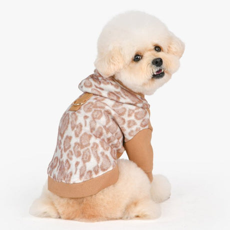 Puppia Kovo Hoody Jacket Harness Beige Hondenkleding > Hondentrui Small