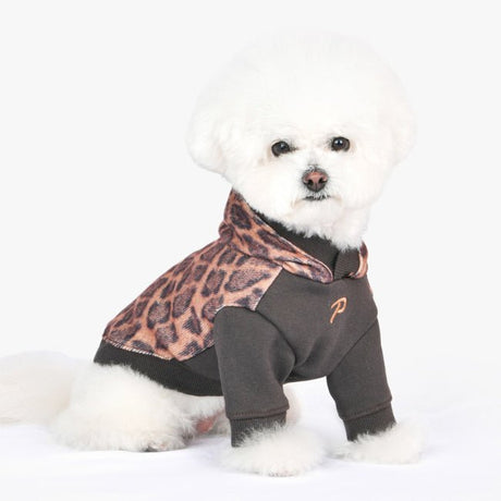 Puppia Kovo Hoody Jacket Harness Brown Hondenkleding > Hondentrui Small